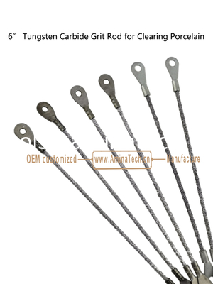 6"Tungstène carbure Grit Rod pour le nettoyage de la porcelaine, couper les carreaux fournisseur