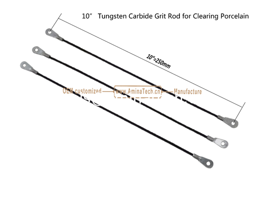 Tige abrasive en carbure de tungstène de 10" pour le nettoyage de la porcelaine, la coupe de carreaux fournisseur