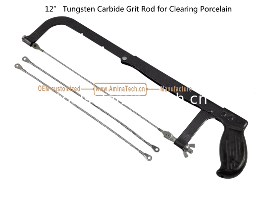 12"Tungstène carbure Grit Rod pour le nettoyage de la porcelaine, couper les carreaux fournisseur