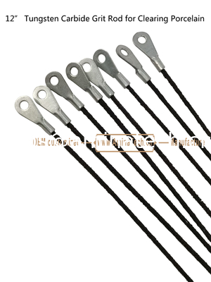 12"Tungstène carbure Grit Rod pour le nettoyage de la porcelaine, couper les carreaux fournisseur