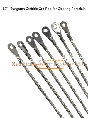 12"Tungstène carbure Grit Rod pour le nettoyage de la porcelaine, couper les carreaux fournisseur