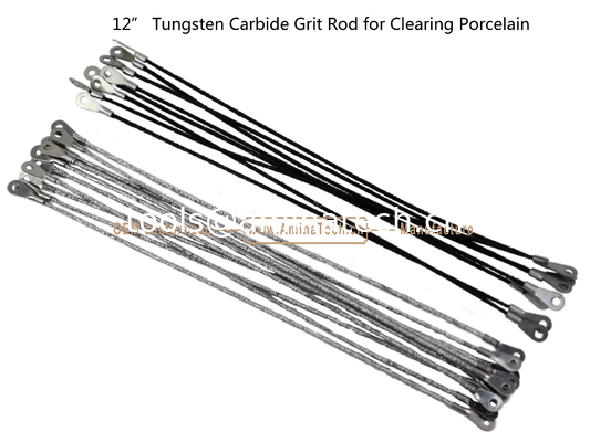 12"Tungstène carbure Grit Rod pour le nettoyage de la porcelaine, couper les carreaux fournisseur