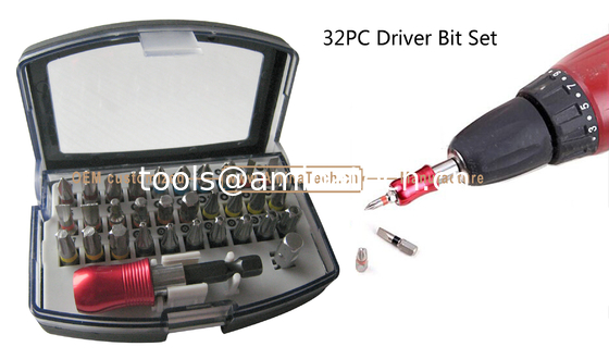 32PC Driver Bit Set,Screwing tool,Bit Set,Size:105X71X45mm,Package Box,Screwing Tool,More Discount fournisseur
