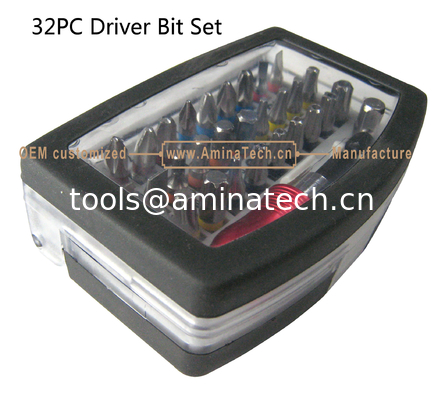 32PC Driver Bit Set,Screwing tool,Bit Set,Size:105X71X45mm,Package Box,Screwing Tool,More Discount fournisseur