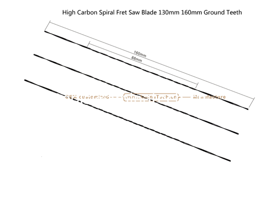 Blade de scie à friture en spirale à haute teneur en carbone 130 mm 160 mm dents moulues, trous de sculpture sur bois ou PVA pour les publicités fournisseur