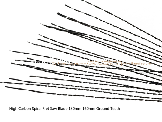Blade de scie à friture en spirale à haute teneur en carbone 130 mm 160 mm dents moulues, trous de sculpture sur bois ou PVA pour les publicités fournisseur