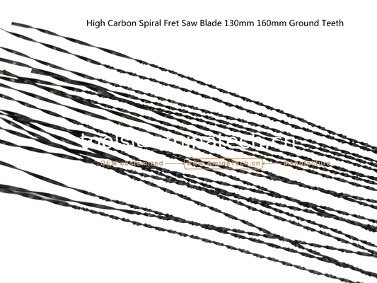 Blade de scie à friture en spirale à haute teneur en carbone 130 mm 160 mm dents moulues, trous de sculpture sur bois ou PVA pour les publicités fournisseur