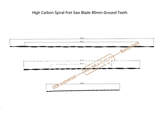 Lame de scie à chantourner hélicoïdale à haute teneur en carbone 80mm dents affûtées, coupe puissante pour mouleur de carton, perçage de trous sur bois ou PVA fournisseur