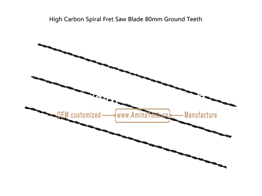 Lame de scie à chantourner hélicoïdale à haute teneur en carbone 80mm dents affûtées, coupe puissante pour mouleur de carton, perçage de trous sur bois ou PVA fournisseur
