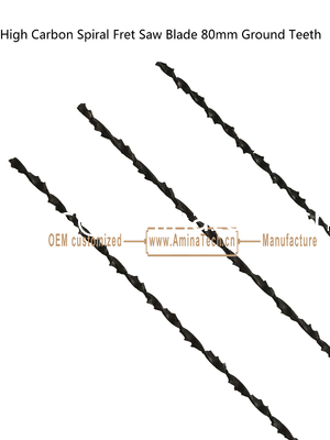 Lame de scie à chantourner hélicoïdale à haute teneur en carbone 80mm dents affûtées, coupe puissante pour mouleur de carton, perçage de trous sur bois ou PVA fournisseur