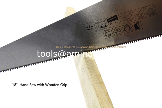Aminatech 18 Sage à main à poignée en bois, coupe de bois, taille du jardin fournisseur