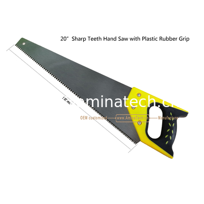 Aminatech 20"Sharp Teeth Hand Saw with Plastic Rubber Grip,Cutting Wood fournisseur