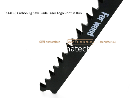 T144D-3 Carbon Jig Saw Blade Laser Logo Print in Bulk,Size:100mmx8x6T,Cutting Woods,Reciprocating Saw Blade fournisseur