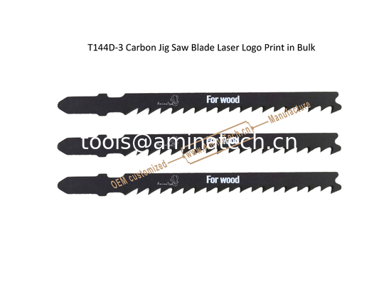 T144D-3 Carbon Jig Saw Blade Laser Logo Print in Bulk,Size:100mmx8x6T,Cutting Woods,Reciprocating Saw Blade fournisseur