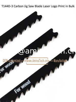 T144D-3 Carbon Jig Saw Blade Laser Logo Print in Bulk,Size:100mmx8x6T,Cutting Woods,Reciprocating Saw Blade fournisseur