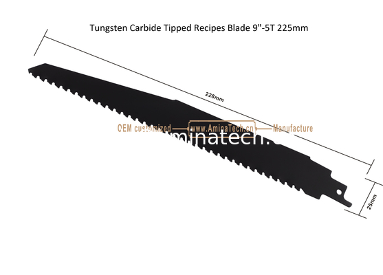 Tungsten Carbide Tipped Recipes Blade 9"-5T 225mm,Cutting Porous Concrete,Red Brick,Fiber Cement,Epoxy Resin fournisseur
