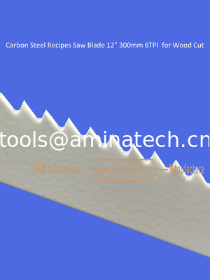 Lame de scie en acier au carbone 12" 300mm 6 dents par pouce pour la coupe du bois, outils électriques fournisseur