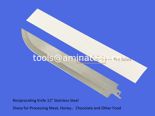 Couteau alternatif 12" en acier inoxydable, tranchant pour la transformation de la viande, du miel, du chocolat et d'autres aliments, outils électriques fournisseur