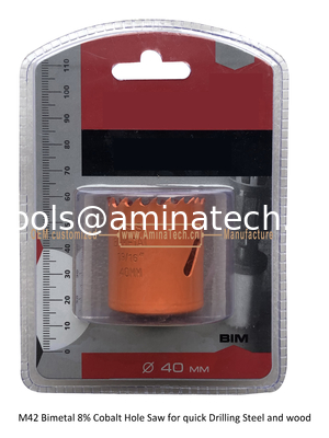 M42 Bimetal 8% Cobalt Sage à trous pour forage rapide Acier et bois, outils électriques fournisseur