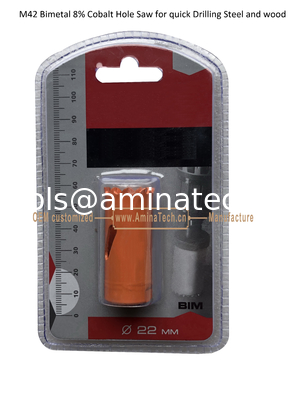 M42 Bimetal 8% Cobalt Sage à trous pour forage rapide Acier et bois, outils électriques fournisseur