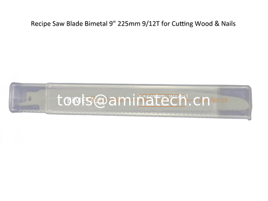 Lame de scie alternative, scie sabre bimétal Flex 9" 225mm 6/12T Progressive Efficace pour bois et clous, outils électriques fournisseur