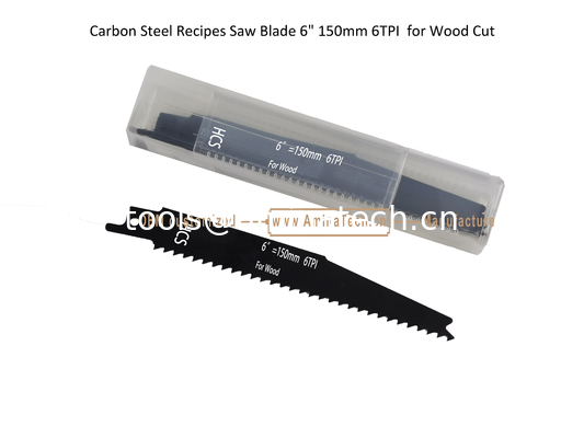 Lame de scie en acier au carbone 6" 150mm 6 dents par pouce pour la coupe du bois, alternative, outils électriques fournisseur