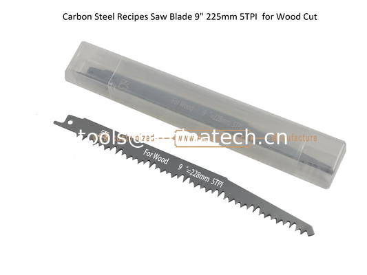 Lame de scie en acier au carbone pour bois 9" 225mm 5 dents/pouce, pour coupe alternative, outils électriques fournisseur