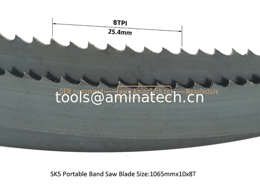 SK5 Portable Band Saw Blade Size:1065mmx10x8T fournisseur