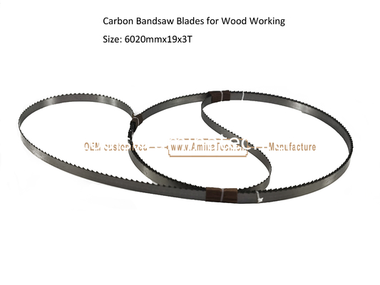 Les lames de tronçonneuse à bande de carbone pour le travail du bois Taille: 6020mmx19x3T,coupe de bois fournisseur