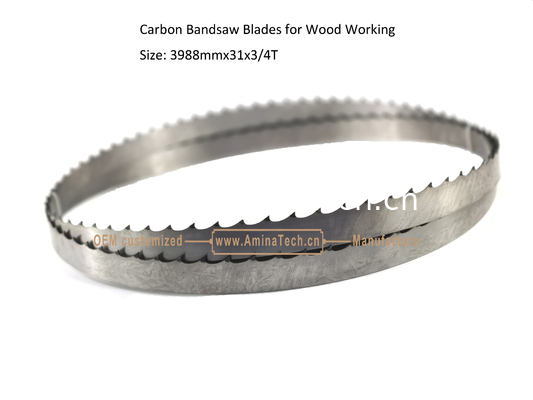 Carbon Band Saw Blades for Wood Working Size: 3988mmx31x3/4T,Cutting Wlood fournisseur