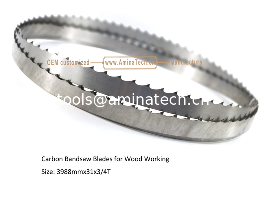 Carbon Band Saw Blades for Wood Working Size: 3988mmx31x3/4T,Cutting Wlood fournisseur