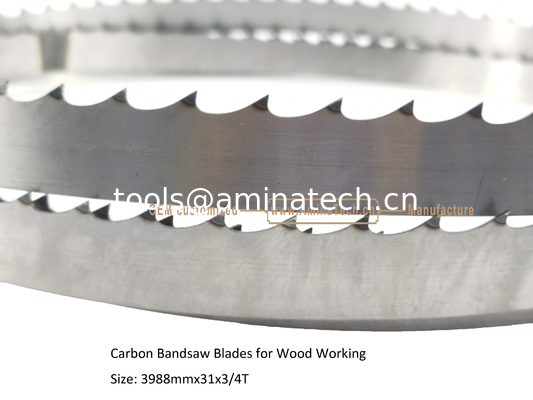 Carbon Band Saw Blades for Wood Working Size: 3988mmx31x3/4T,Cutting Wlood fournisseur