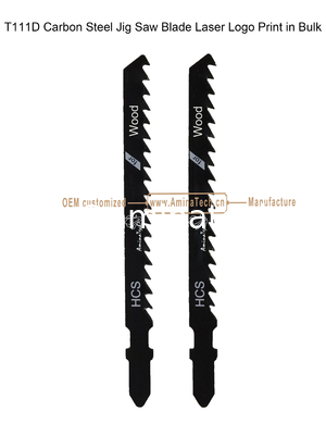 Lame de scie sauteuse au carbone T111D avec impression laser du logo en vrac, taille : 100 mm x 8 x 6T, pour la coupe du bois, lame de scie alternative fournisseur