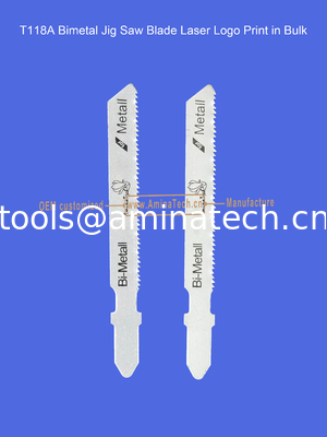 T118A Lame de scie sauteuse bimétal avec impression laser du logo en vrac, Lame de scie alternative, Outils électriques fournisseur