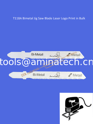 T118A Lame de scie sauteuse bimétal avec impression laser du logo en vrac, Lame de scie alternative, Outils électriques fournisseur