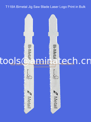 T118A Lame de scie sauteuse bimétal avec impression laser du logo en vrac, Lame de scie alternative, Outils électriques fournisseur