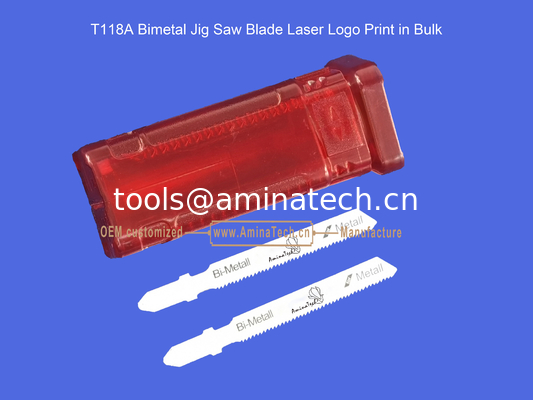 T118A Lame de scie sauteuse bimétal avec impression laser du logo en vrac, Lame de scie alternative, Outils électriques fournisseur
