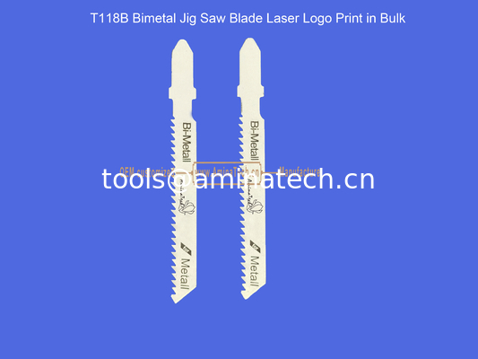 T118B Lame de scie sauteuse bimétal avec impression laser en gros, Lame de scie alternative, Outils électriques fournisseur