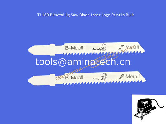 T118B Lame de scie sauteuse bimétal avec impression laser en gros, Lame de scie alternative, Outils électriques fournisseur