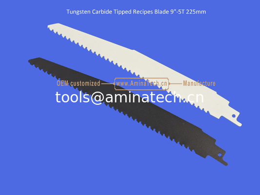 Lame de scie alternative à pointe carbure de tungstène 9"-5T 225mm, alternative, outils électriques fournisseur