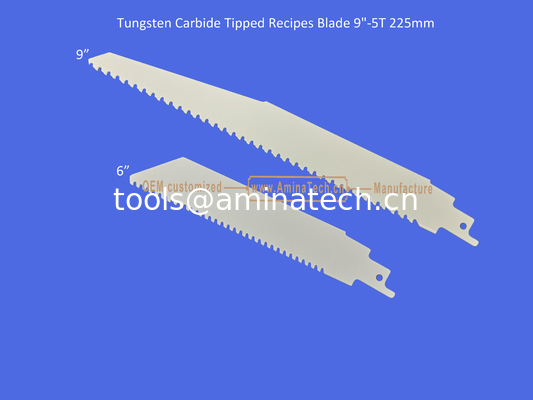 Lame de scie alternative à pointe carbure de tungstène 9"-5T 225mm, alternative, outils électriques fournisseur