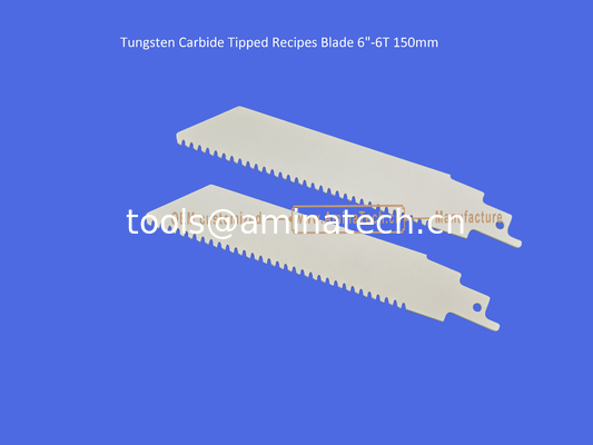 Lame de scie alternative à pointe carbure de tungstène 6"-6T 150mm, alternative, outils électriques fournisseur