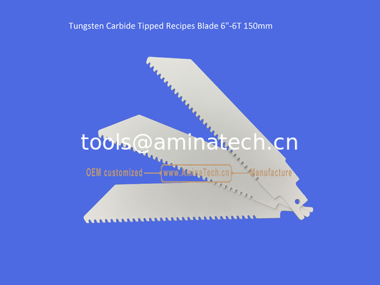 Lame de scie alternative à pointe carbure de tungstène 6"-6T 150mm, alternative, outils électriques fournisseur