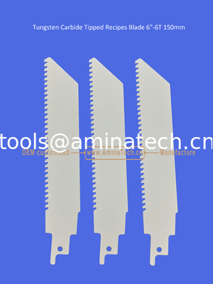 Lame de scie alternative à pointe carbure de tungstène 6"-6T 150mm, alternative, outils électriques fournisseur