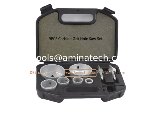 Ensemble de 9 scies cloches à pointe carbure, perceuse, outils électriques fournisseur