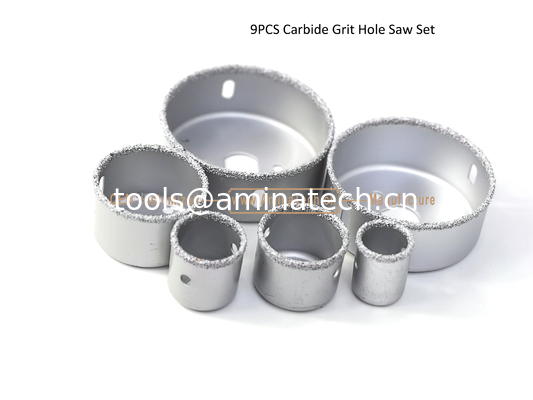 Ensemble de 9 scies cloches à pointe carbure, perceuse, outils électriques fournisseur