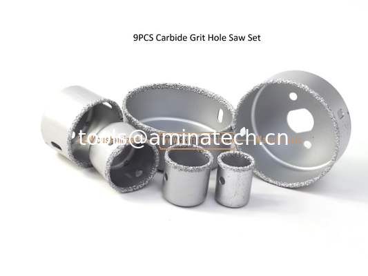 Ensemble de 9 scies cloches à pointe carbure, perceuse, outils électriques fournisseur