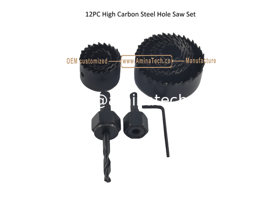 Ensemble de scies cloches 12PC en acier à haute teneur en carbone, outils électriques fournisseur