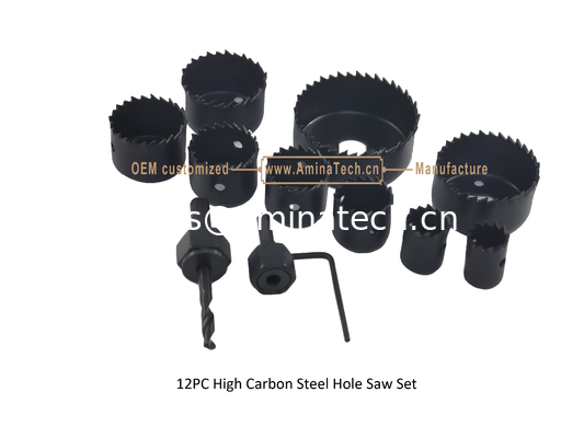 Ensemble de scies cloches 12PC en acier à haute teneur en carbone, outils électriques fournisseur