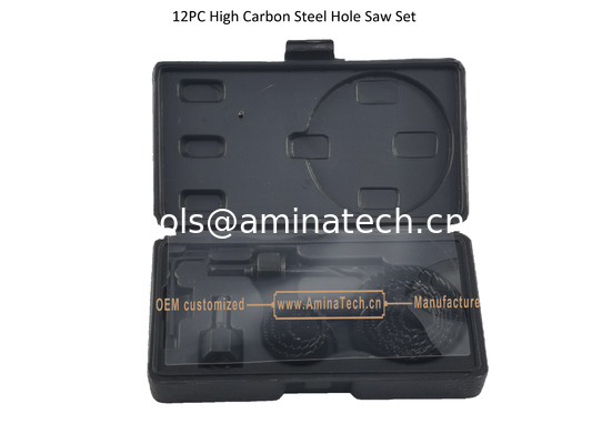 Ensemble de scies cloches 12PC en acier à haute teneur en carbone, outils électriques fournisseur